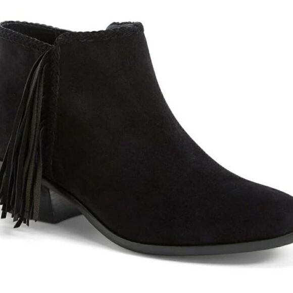 SAM EDELMAN "Paige" Black Suede Bootie - Size 8‎ - Picture 11 of 11